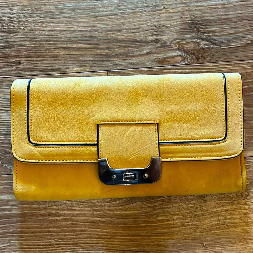 Mustard Yellow Clutch Urban Expressions Certified Vegan